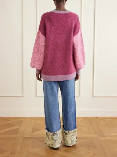 ALÉMAIS Mlak Bead-embellished Mohair, Alpaca And Wool-blend Cardigan | Thumbnail 4 ALÉMAIS Mlak Bead-embellished Mohair, Alpaca And Wool-blend Cardigan | Thumbnail 4
