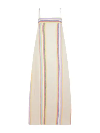 Staud Laura Striped Linen Maxi Dress | Thumbnail 1 Staud Laura Striped Linen Maxi Dress | Thumbnail 1