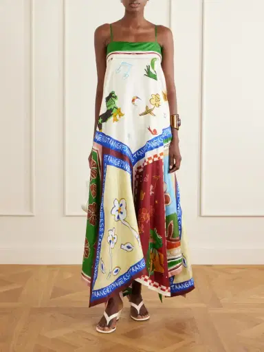 ALÉMAIS Tangible Silk-twill Midi Dress | Thumbnail 2 ALÉMAIS Tangible Silk-twill Midi Dress | Thumbnail 2