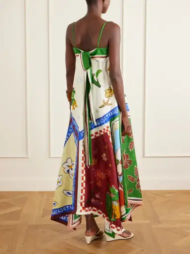 ALÉMAIS Tangible Silk-twill Midi Dress | Thumbnail 3 ALÉMAIS Tangible Silk-twill Midi Dress | Thumbnail 3