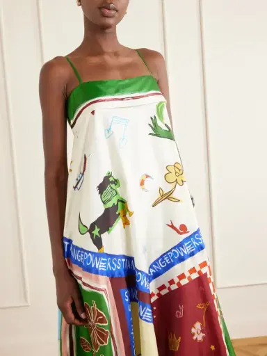 ALÉMAIS Tangible Silk-twill Midi Dress | Thumbnail 4 ALÉMAIS Tangible Silk-twill Midi Dress | Thumbnail 4