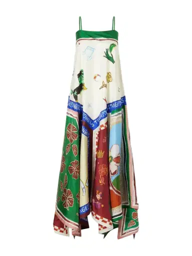 ALÉMAIS Tangible Silk-twill Midi Dress | Thumbnail 1 ALÉMAIS Tangible Silk-twill Midi Dress | Thumbnail 1