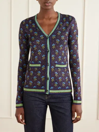 Etro Embroidered Jacquard Cardigan | Thumbnail 3 Etro Embroidered Jacquard Cardigan | Thumbnail 3