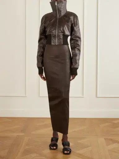 Rick Owens Dracuflight Textured-leather Jacket | Thumbnail 2 Rick Owens Dracuflight Textured-leather Jacket | Thumbnail 2