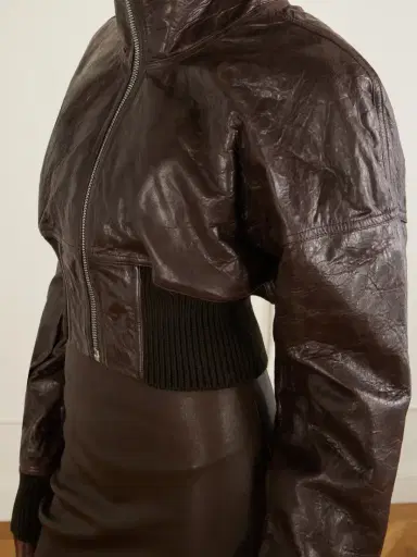 Rick Owens Dracuflight Textured-leather Jacket | Thumbnail 4 Rick Owens Dracuflight Textured-leather Jacket | Thumbnail 4