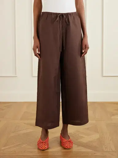Staud Mateo Linen Mid-rise Wide-leg Pants | Thumbnail 3 Staud Mateo Linen Mid-rise Wide-leg Pants | Thumbnail 3