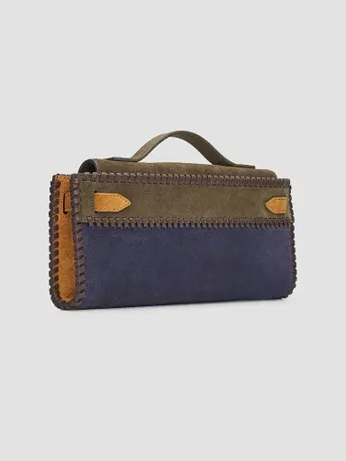 Veronica Beard Women's Dash Colorblocked Suede Shoulder Bag | Thumbnail 3 Veronica Beard Women's Dash Colorblocked Suede Shoulder Bag | Thumbnail 3