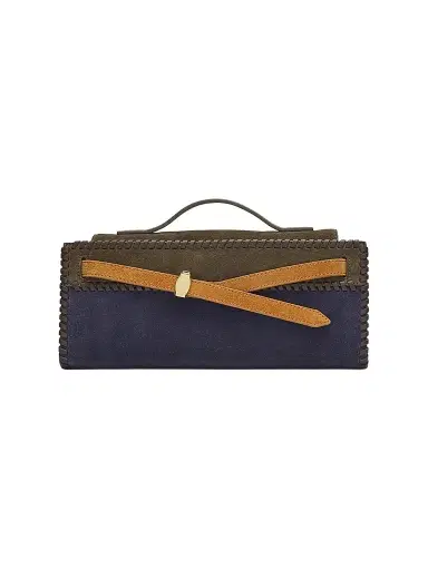 Veronica Beard Women's Dash Colorblocked Suede Shoulder Bag | Thumbnail 1 Veronica Beard Women's Dash Colorblocked Suede Shoulder Bag | Thumbnail 1