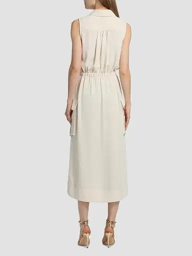 Ramy Brook Women's Payton Drawstring-Waist Sleeveless Midi-Dress - Bone - Size XL | Thumbnail 5 Ramy Brook Women's Payton Drawstring-Waist Sleeveless Midi-Dress - Bone - Size XL | Thumbnail 5