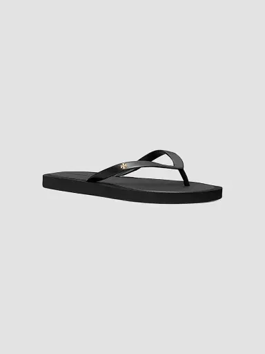 Tory Burch Women's Kira Logo Flip-Flops - Black - Size 6 | Thumbnail 2 Tory Burch Women's Kira Logo Flip-Flops - Black - Size 6 | Thumbnail 2