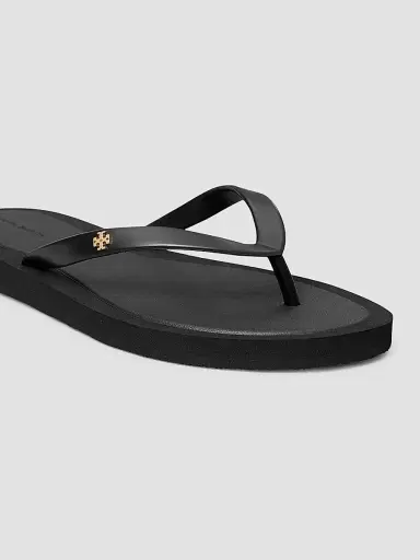 Tory Burch Women's Kira Logo Flip-Flops - Black - Size 6 | Thumbnail 5 Tory Burch Women's Kira Logo Flip-Flops - Black - Size 6 | Thumbnail 5