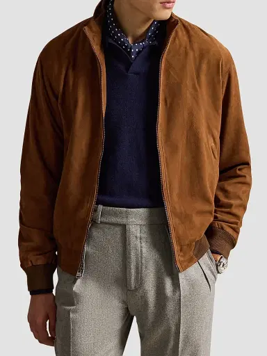 Polo Ralph Lauren Men's Classic Suede Jacket - Pale Russet | Thumbnail 4 Polo Ralph Lauren Men's Classic Suede Jacket - Pale Russet | Thumbnail 4