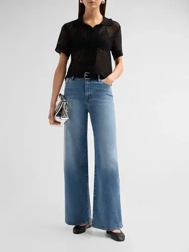 Frame Women's Le Slim Palazzo High-Rise Jeans - Gossamer - Size 32 | Thumbnail 2 Frame Women's Le Slim Palazzo High-Rise Jeans - Gossamer - Size 32 | Thumbnail 2