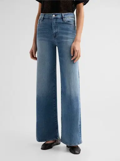 Frame Women's Le Slim Palazzo High-Rise Jeans - Gossamer - Size 32 | Thumbnail 4 Frame Women's Le Slim Palazzo High-Rise Jeans - Gossamer - Size 32 | Thumbnail 4