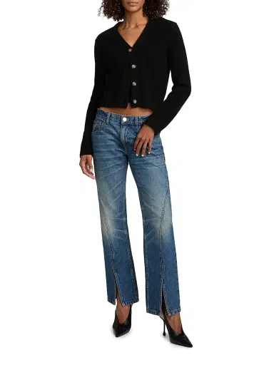 Brandon Maxwell Women's The Campbell Spiral Seam Jeans - Indigo - Size 28 | Thumbnail 2 Brandon Maxwell Women's The Campbell Spiral Seam Jeans - Indigo - Size 28 | Thumbnail 2