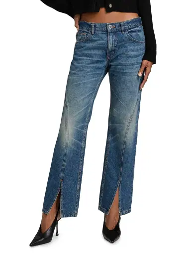 Brandon Maxwell Women's The Campbell Spiral Seam Jeans - Indigo - Size 28 | Thumbnail 3 Brandon Maxwell Women's The Campbell Spiral Seam Jeans - Indigo - Size 28 | Thumbnail 3