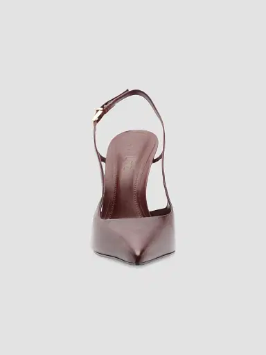 Schutz Women's Boris 110MM Leather Slingback Pumps - Wine Berry - Size 5.5 | Thumbnail 6 Schutz Women's Boris 110MM Leather Slingback Pumps - Wine Berry - Size 5.5 | Thumbnail 6