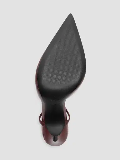Schutz Women's Boris 110MM Leather Slingback Pumps - Wine Berry - Size 5.5 | Thumbnail 9 Schutz Women's Boris 110MM Leather Slingback Pumps - Wine Berry - Size 5.5 | Thumbnail 9