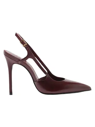 Schutz Women's Boris 110MM Leather Slingback Pumps - Wine Berry - Size 5.5 | Thumbnail 1 Schutz Women's Boris 110MM Leather Slingback Pumps - Wine Berry - Size 5.5 | Thumbnail 1