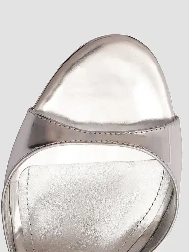 Schutz Women's Scarlett 80MM Leather Slingback Sandals - Silver - Size 9 | Thumbnail 8 Schutz Women's Scarlett 80MM Leather Slingback Sandals - Silver - Size 9 | Thumbnail 8
