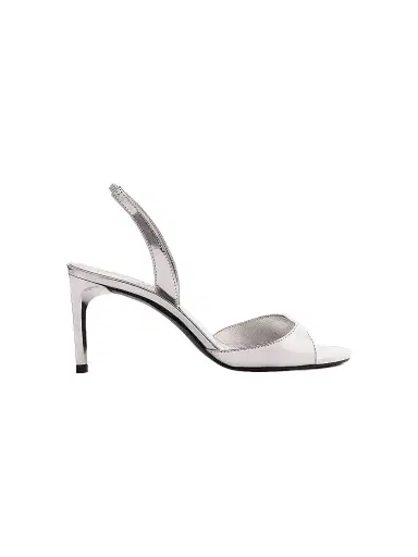 Schutz Women's Scarlett 80MM Leather Slingback Sandals - Silver - Size 9 | Thumbnail 1 Schutz Women's Scarlett 80MM Leather Slingback Sandals - Silver - Size 9 | Thumbnail 1