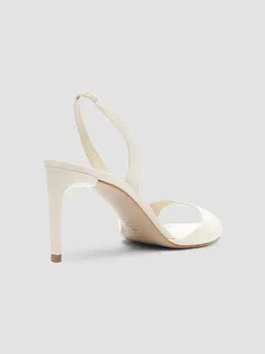 Schutz Women's Scarlett 80MM Patent Leather Slingback Sandals - Sugar White - Size 11 | Thumbnail 3 Schutz Women's Scarlett 80MM Patent Leather Slingback Sandals - Sugar White - Size 11 | Thumbnail 3
