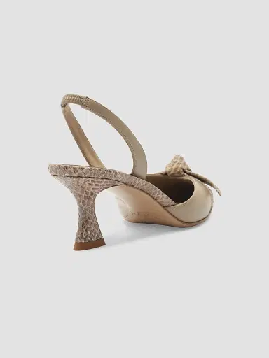 Alexandre Birman Women's Clarita Slingback Cap Toe 60 Pump - Semolina - Size 12 | Thumbnail 3 Alexandre Birman Women's Clarita Slingback Cap Toe 60 Pump - Semolina - Size 12 | Thumbnail 3