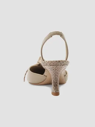 Alexandre Birman Women's Clarita Slingback Cap Toe 60 Pump - Semolina - Size 12 | Thumbnail 4 Alexandre Birman Women's Clarita Slingback Cap Toe 60 Pump - Semolina - Size 12 | Thumbnail 4