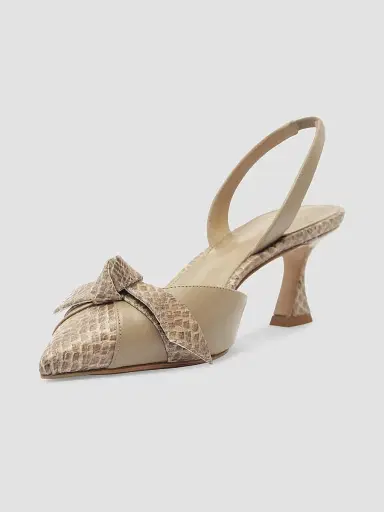 Alexandre Birman Women's Clarita Slingback Cap Toe 60 Pump - Semolina - Size 12 | Thumbnail 5 Alexandre Birman Women's Clarita Slingback Cap Toe 60 Pump - Semolina - Size 12 | Thumbnail 5