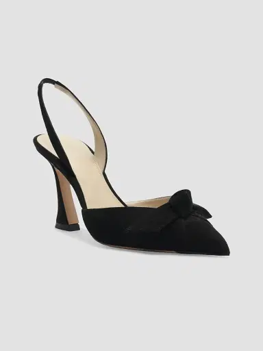 Alexandre Birman Women's Clarita 85MM Suede Slingback Pumps - Black | Thumbnail 2 Alexandre Birman Women's Clarita 85MM Suede Slingback Pumps - Black | Thumbnail 2