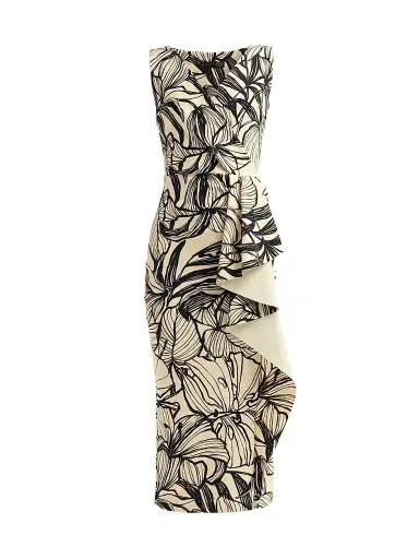 Chiara Boni La Petite Robe Women's Sayon Ruffled Floral Midi Dress - Anne | Thumbnail 1 Chiara Boni La Petite Robe Women's Sayon Ruffled Floral Midi Dress - Anne | Thumbnail 1
