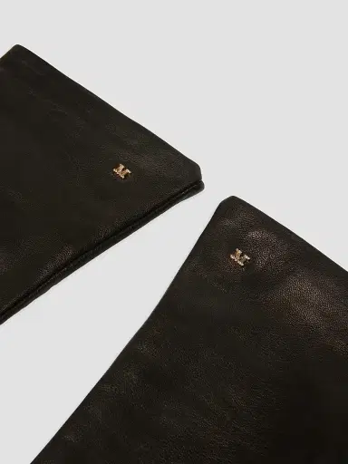 Max Mara Women's Long Nappa Leather Gloves - Black | Thumbnail 3 Max Mara Women's Long Nappa Leather Gloves - Black | Thumbnail 3