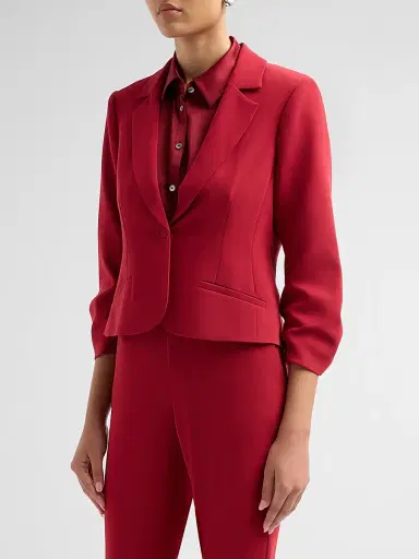 Cinq à Sept Women's Le Petit Khloe Blazer - Berrywine - Size 16 | Thumbnail 4 Cinq à Sept Women's Le Petit Khloe Blazer - Berrywine - Size 16 | Thumbnail 4