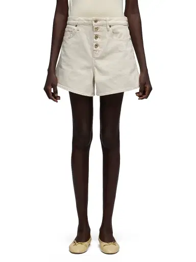 7 For All Mankind Women's Kori A-Line Denim Shorts - Moondust | Thumbnail 3 7 For All Mankind Women's Kori A-Line Denim Shorts - Moondust | Thumbnail 3