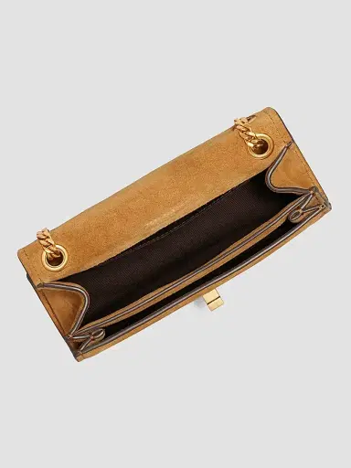 Tory Burch Women's Kira Mini Suede Shoulder Bag | Thumbnail 4 Tory Burch Women's Kira Mini Suede Shoulder Bag | Thumbnail 4