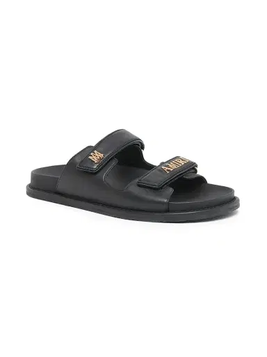 Amiri Women's Boardwalk Leather Two-Strap Sandals - Black | Thumbnail 2 Amiri Women's Boardwalk Leather Two-Strap Sandals - Black | Thumbnail 2