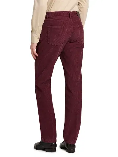 Kiton Men's Cotton-Blend Corduroy Slim-Fit Trousers - Plum - Size 36 | Thumbnail 5 Kiton Men's Cotton-Blend Corduroy Slim-Fit Trousers - Plum - Size 36 | Thumbnail 5