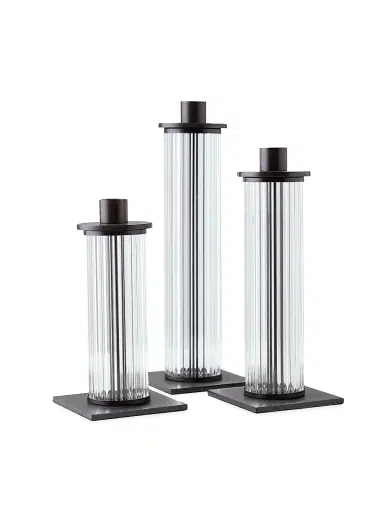 Arteriors Wimble 3-Piece Candleholder Set - Black | Thumbnail 1 Arteriors Wimble 3-Piece Candleholder Set - Black | Thumbnail 1