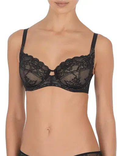 Natori Women's Statement Lace Side Support Bra - Black Cafe - Size 42C | Thumbnail 1 Natori Women's Statement Lace Side Support Bra - Black Cafe - Size 42C | Thumbnail 1