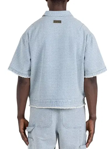 Honor The Gift Men's Drop Shoulder Cotton Denim Shirt - Light Indigo - Size XXL | Thumbnail 3 Honor The Gift Men's Drop Shoulder Cotton Denim Shirt - Light Indigo - Size XXL | Thumbnail 3