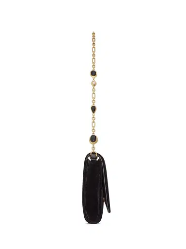 Saint Laurent Women's Kate Clutch in Velvet - Black | Thumbnail 4 Saint Laurent Women's Kate Clutch in Velvet - Black | Thumbnail 4