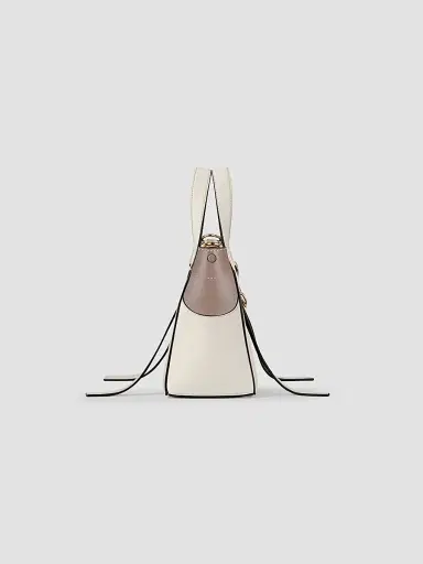 Givenchy Women's the Snatch Top Handle Bag in Grained Bicolor Leather - Natural Beige | Thumbnail 3 Givenchy Women's the Snatch Top Handle Bag in Grained Bicolor Leather - Natural Beige | Thumbnail 3
