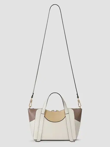 Givenchy Women's the Snatch Top Handle Bag in Grained Bicolor Leather - Natural Beige | Thumbnail 4 Givenchy Women's the Snatch Top Handle Bag in Grained Bicolor Leather - Natural Beige | Thumbnail 4