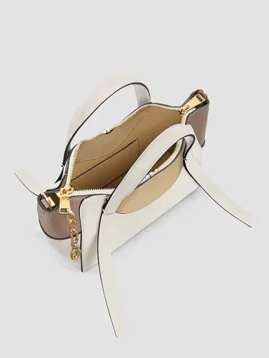 Givenchy Women's the Snatch Top Handle Bag in Grained Bicolor Leather - Natural Beige | Thumbnail 5 Givenchy Women's the Snatch Top Handle Bag in Grained Bicolor Leather - Natural Beige | Thumbnail 5