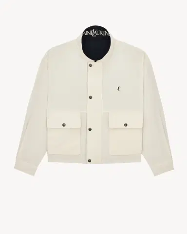 Yves Saint Laurent CASSANDRE reversible jacket in brushed cotton canvas | Thumbnail 5 Yves Saint Laurent CASSANDRE reversible jacket in brushed cotton canvas | Thumbnail 5