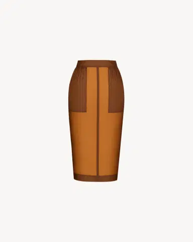 Yves Saint Laurent pencil skirt in nylon | Thumbnail 2 Yves Saint Laurent pencil skirt in nylon | Thumbnail 2
