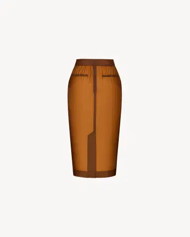 Yves Saint Laurent pencil skirt in nylon | Thumbnail 3 Yves Saint Laurent pencil skirt in nylon | Thumbnail 3