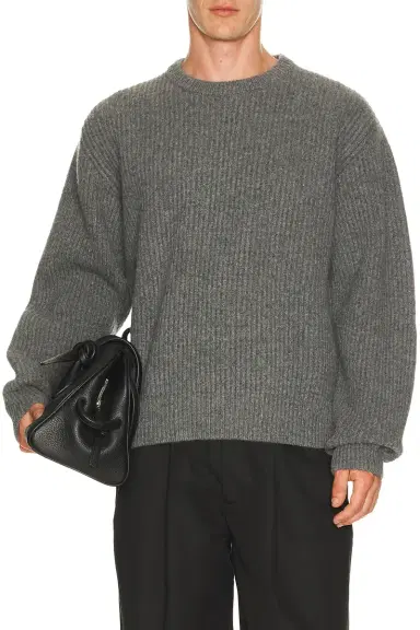 Jil Sander Fisherman's Rib Sweater | Thumbnail 1 Jil Sander Fisherman's Rib Sweater | Thumbnail 1