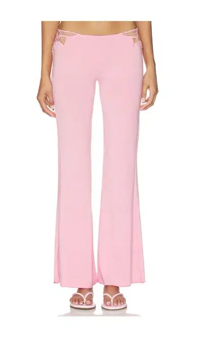 Indah Valentina Solid Low Rise Long Pant With Embroidered Rose Kerawang Detail | Thumbnail 1 Indah Valentina Solid Low Rise Long Pant With Embroidered Rose Kerawang Detail | Thumbnail 1