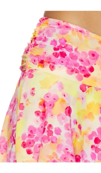 Indah Leo Printed Crossover Gathered Band Mini Skirt | Thumbnail 6 Indah Leo Printed Crossover Gathered Band Mini Skirt | Thumbnail 6